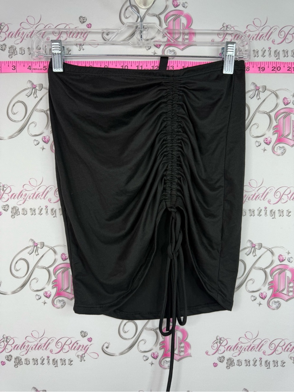 Queen mania skirt tie up Ruched Drawstring Midi Skirt - Women